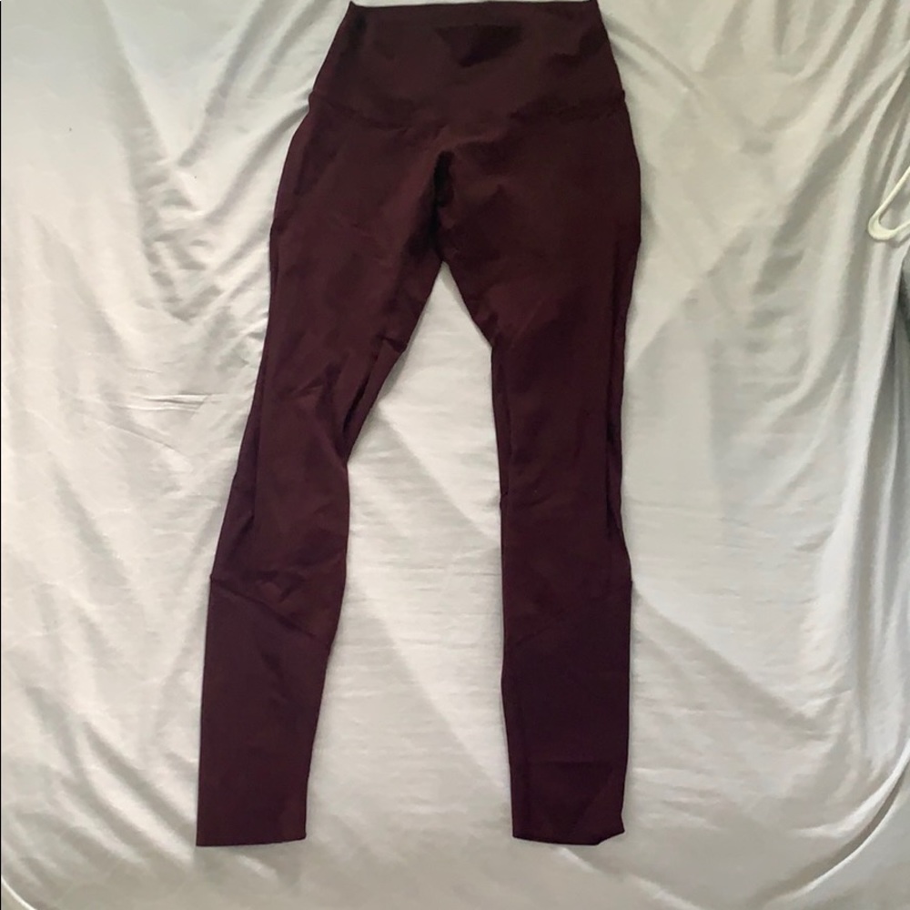 Maroon Lululemon leggings
